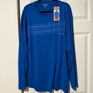 Hang Ten Men’s Light Blue Long Sleeve Shirt UPF 50+ Coastal Sunwear, Size XXL
